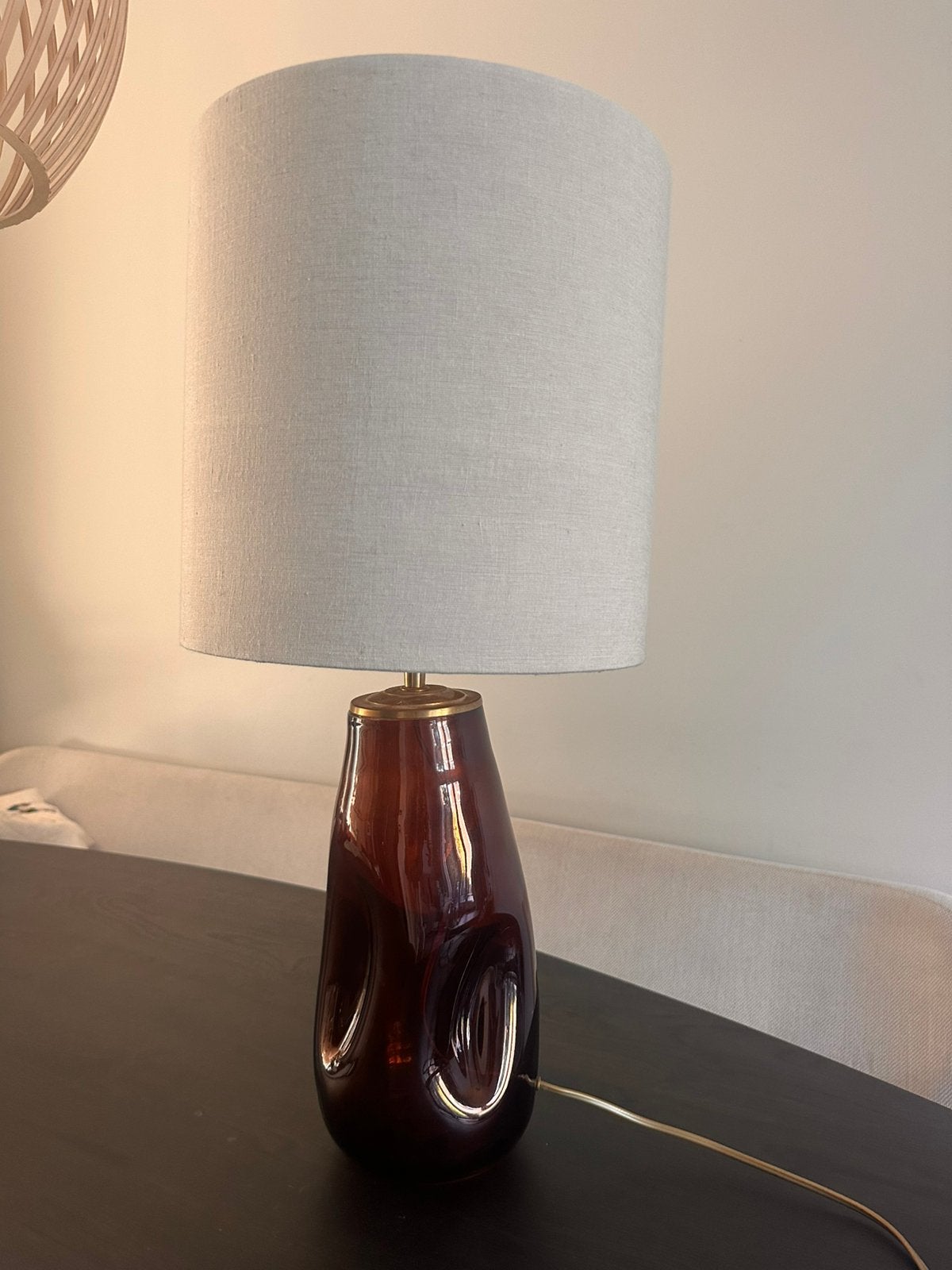 Madame Garage lamp beige, Huis en Inrichting, Lampen | Tafellampen, Goud, Ophalen, Zo goed als nieuw