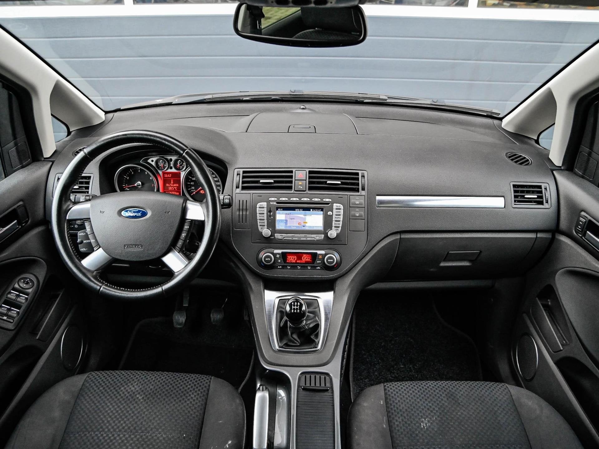 Ford C-Max 1.8-16V Titanium | Navi | PDC v+a | Climate contr, Auto's, Voorwielaandrijving, Gebruikt, Zwart, 4 cilinders