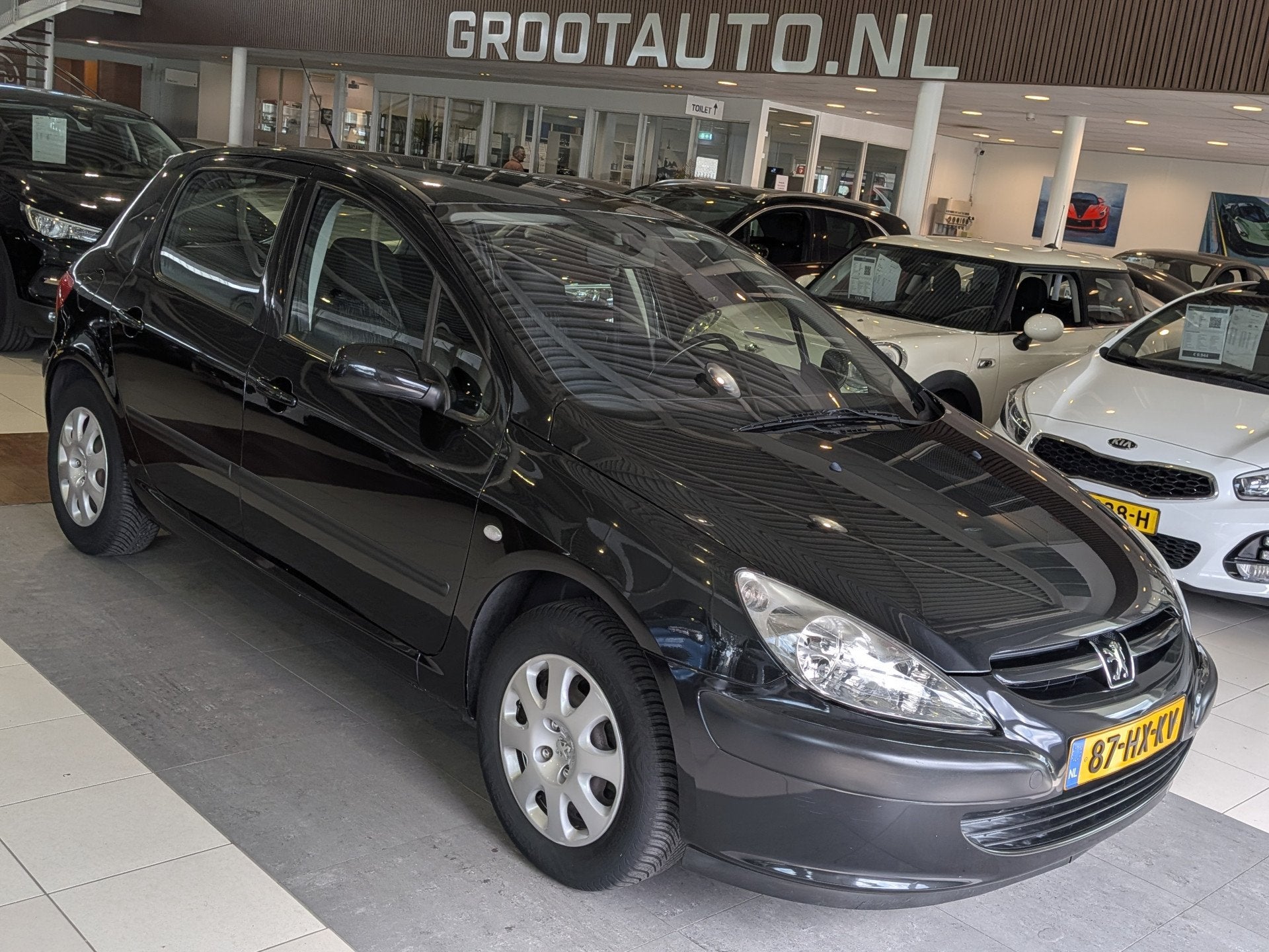 Peugeot 307 1.6-16V XS 1e Eigenaar, Airco, Trekhaak, Auto's, Peugeot, Voorwielaandrijving, Stof, Gebruikt, Zwart