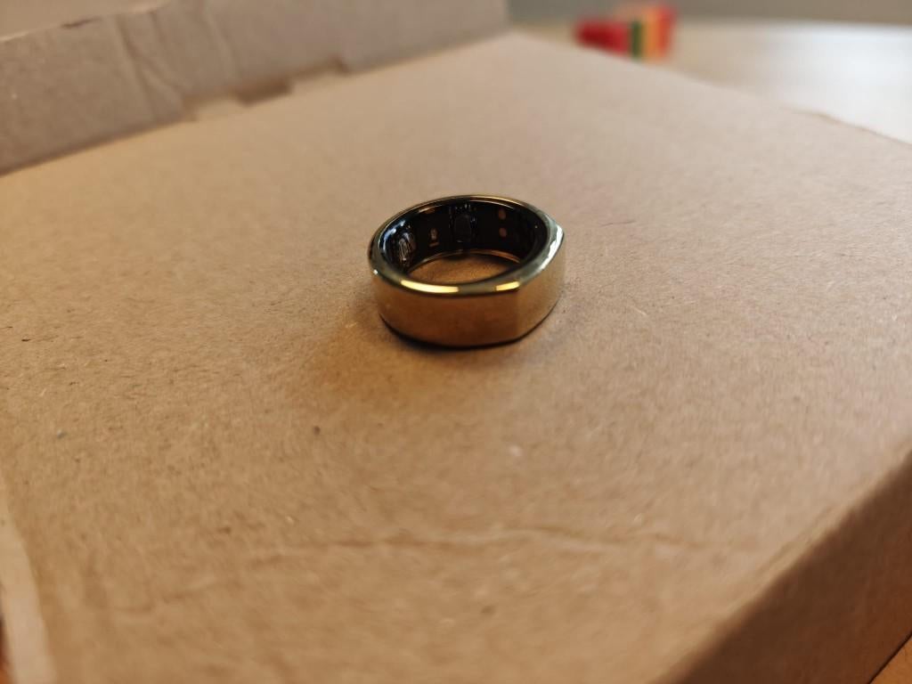 Oura pasring maat 7 - Echte Gen 3 Heritage Gold om te passen, Gebruikt, Oura, Geel, Ophalen of Verzenden