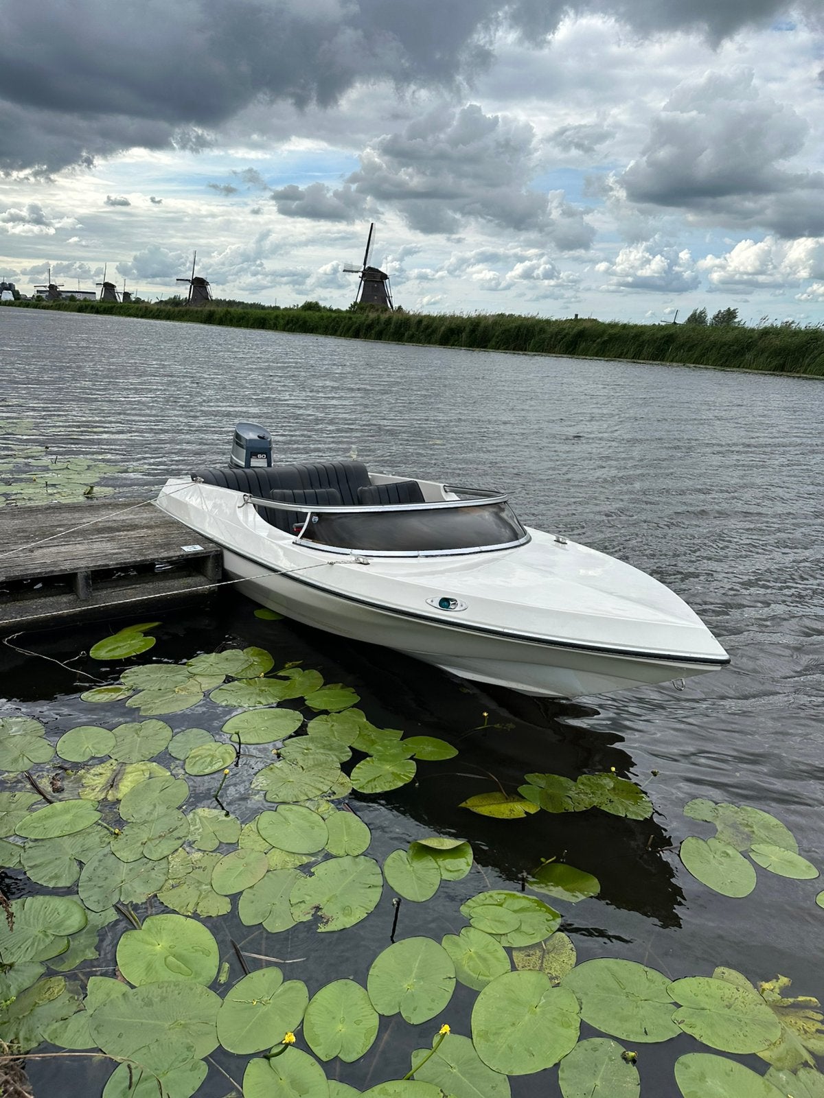 Yamaha speedboot 60 pk-powertrim-elektrische start-trailer, Motoren, Ophalen, Gebruikt
