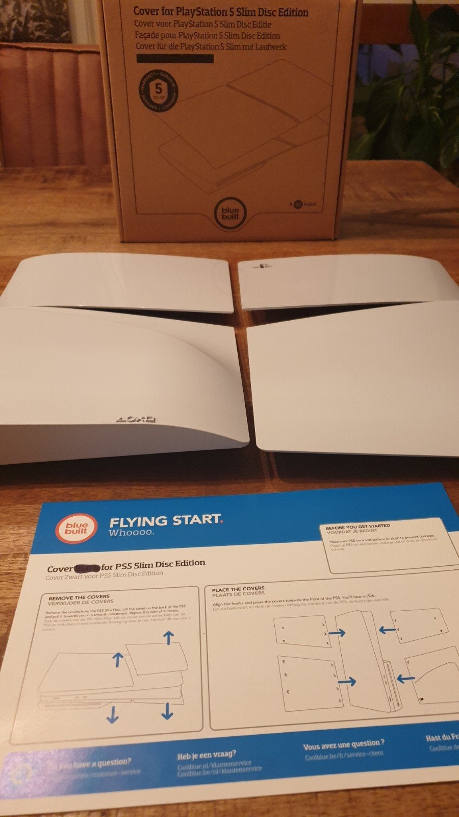 Cover Playstation 5 Slim Disc Edition  |  white, Ophalen of Verzenden, Zo goed als nieuw, Controller, PlayStation 5