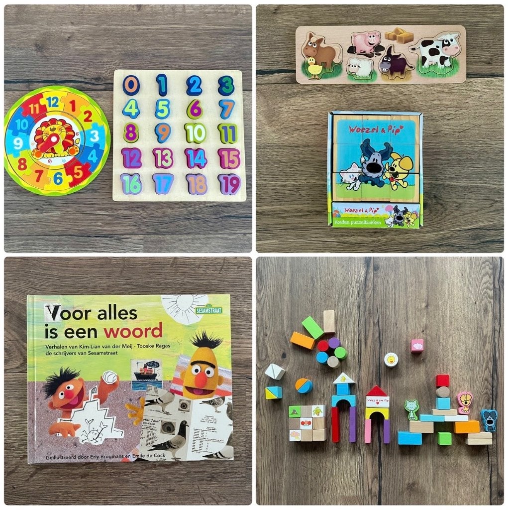 Zo goed als nieuw! Leuk kinderspeelgoed (prijs per stuk), Ophalen of Verzenden, 10 tot 50 stukjes, Zo goed als nieuw, Van hout
