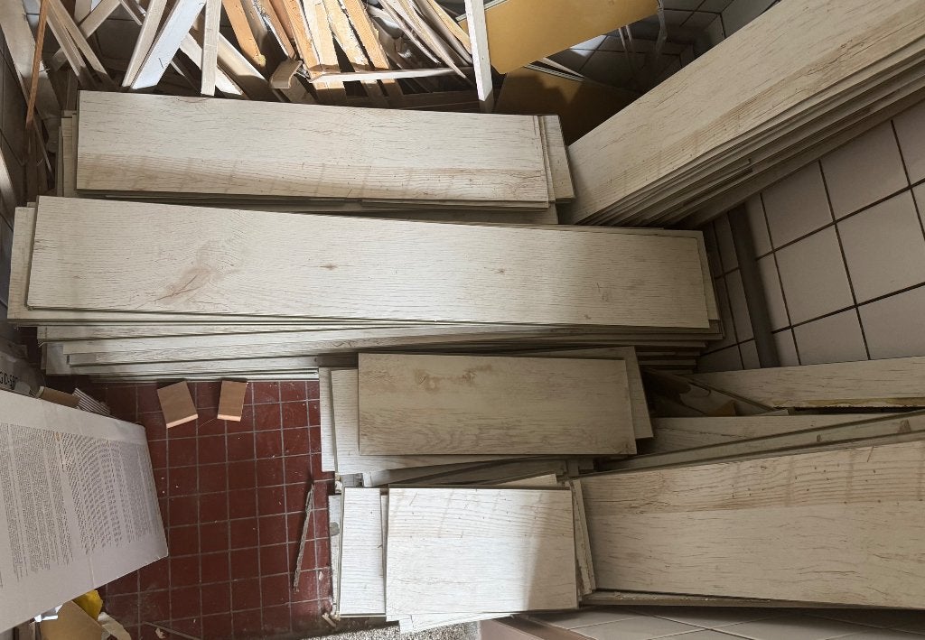 Laminaat vloer gratis, Ophalen, Gebruikt, 50 tot 150 cm, 10 m² of meer