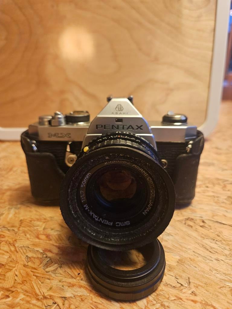 Pentax MX analoge SLR-set met 3 lenzen en accessoires, Ophalen of Verzenden, Zo goed als nieuw, Spiegelreflex, Pentax