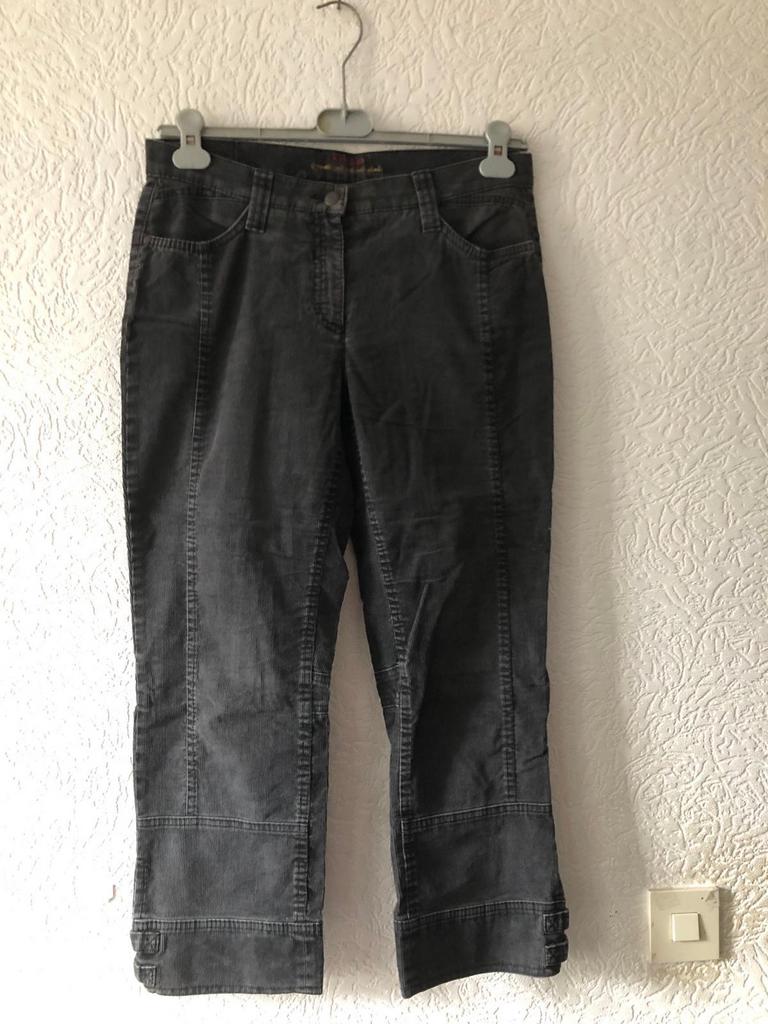 Maat 40 - codruoy capris van BRAX - donkergrijs, Maat 38/40 (M), Ophalen of Verzenden, Zo goed als nieuw, Driekwart