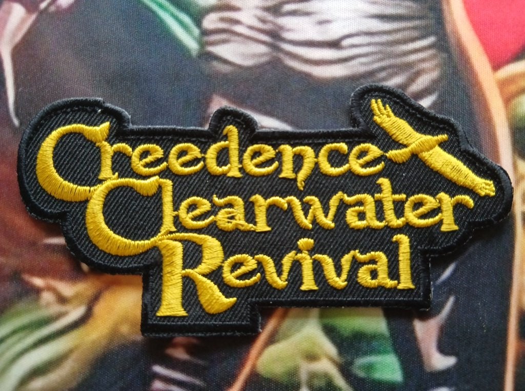 Creedence Clearwater Revival  prachtige  shaped patch c30, Verzenden, Nieuw, Kleding