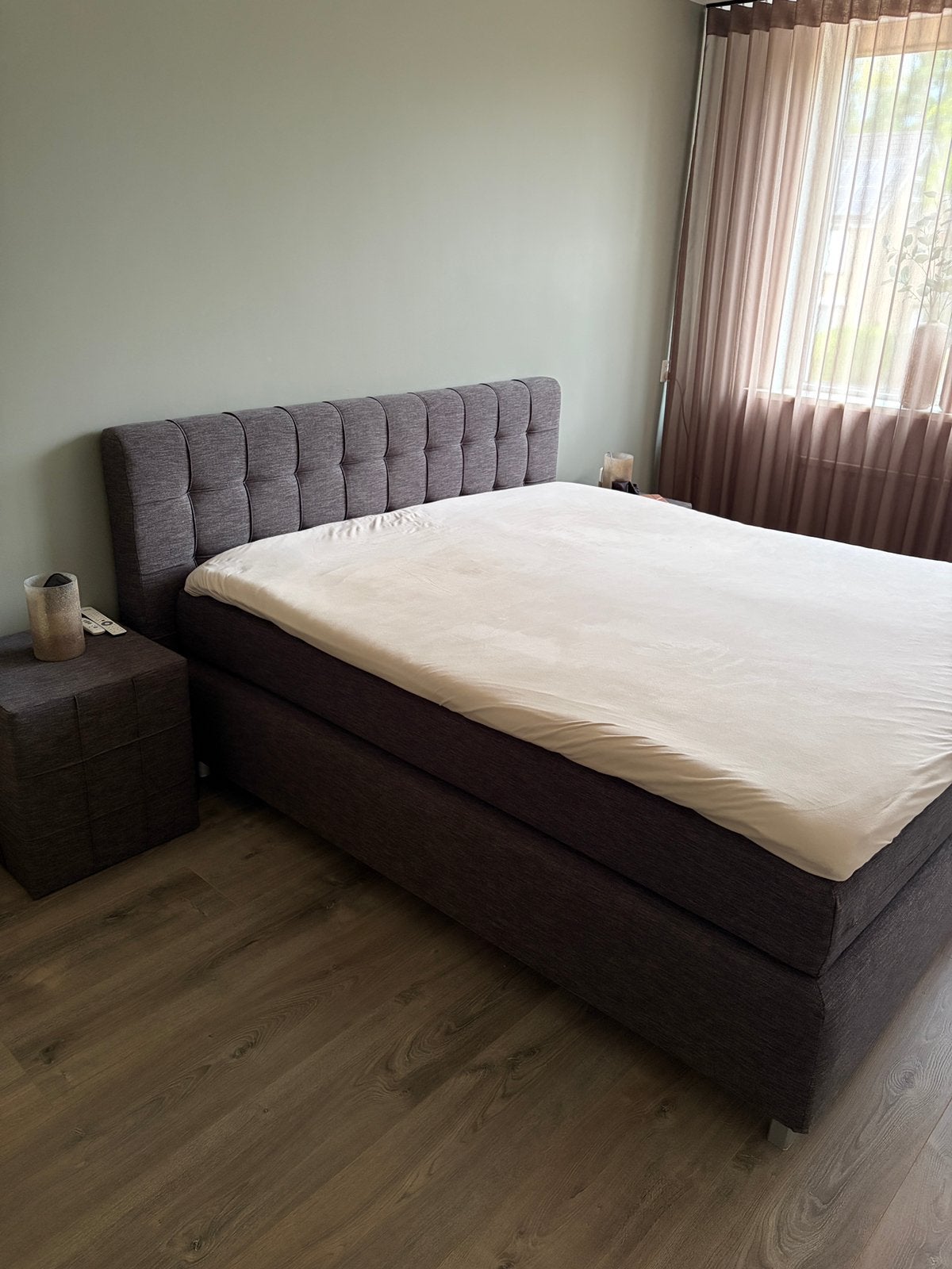 Boxspring BeterBed 180x200 met 2 nachtkastjes, Ophalen, Gebruikt, Tweepersoons, 180 cm