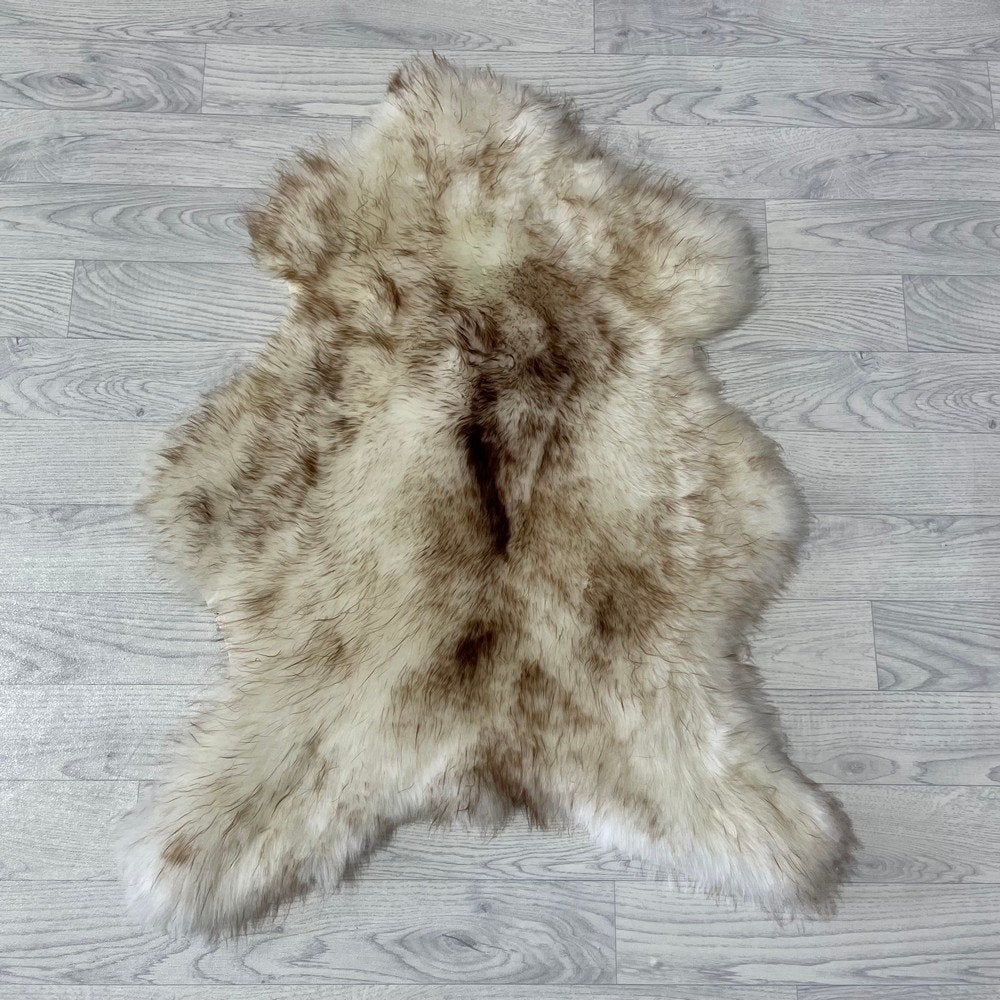 Schapenvacht hond/kat mouflon bruin wit 95x75cm | Lederstore, Overige typen, Overige merken, Nieuw, Grotestraat 32, 5836 AG, Sambeek, The Netherlands