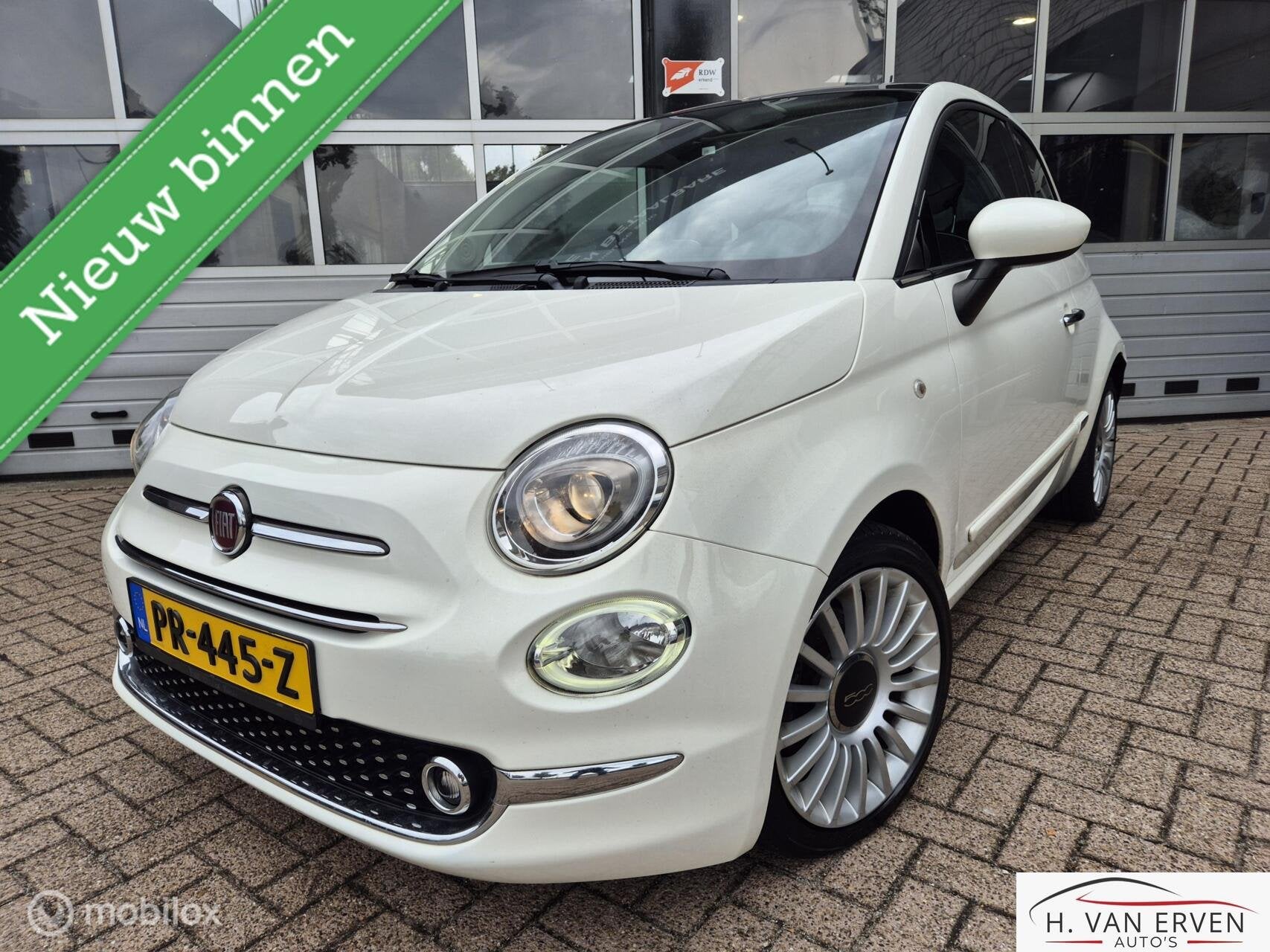 Fiat 500 0.9 Turbo Lounge PANORAMADAK APPLE CARPLAY 16" PDC, Auto's, Fiat, Voorwielaandrijving, Origineel Nederlands, Bedrijf