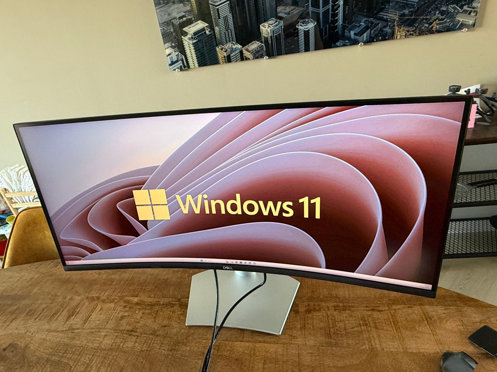 Dell monitor | Curved | 34 inch | S3422DW (z.g.a.n.), Computers en Software, Monitoren, Ophalen, IPS, Curved, Zo goed als nieuw