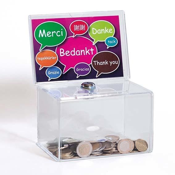 donatiebox, Antiek en Kunst, Curiosa en Brocante, Verzenden