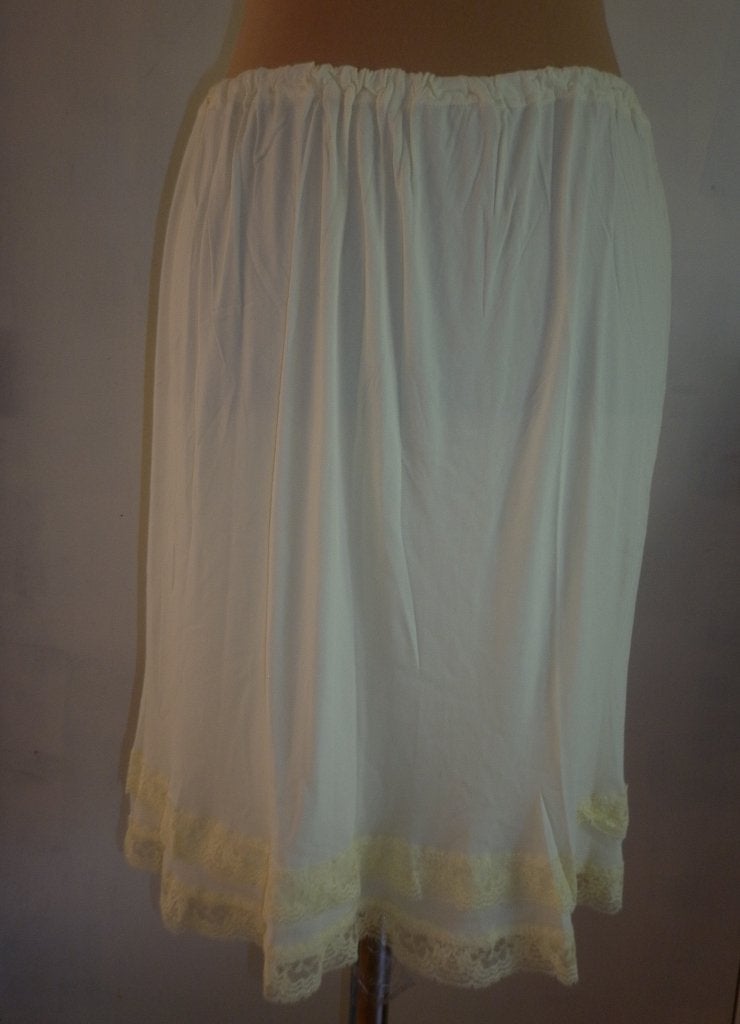 vintage onderrok maat L-XL, Verzenden, Geel, Overige typen