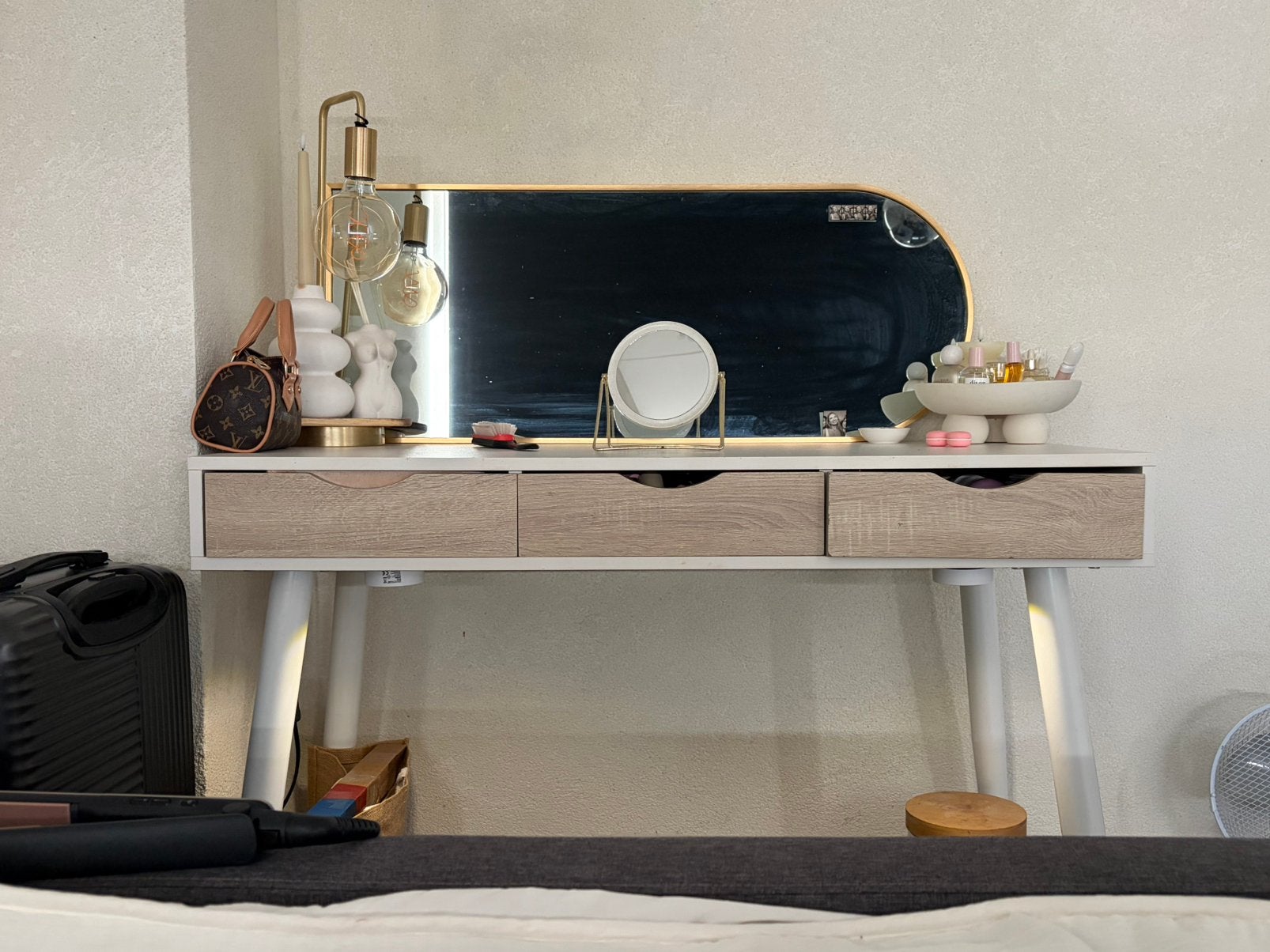 Bureau kaptafel makeuptafel, Gebruikt, 100 tot 150 cm, Ophalen of Verzenden, 25 tot 50 cm