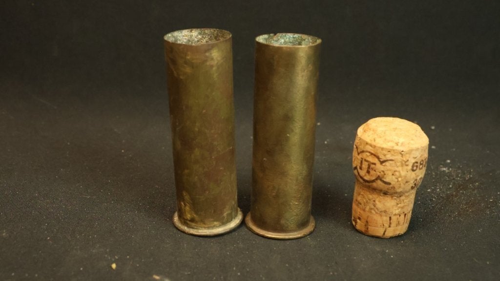 WO1 Duitse koperen seinkogels LEEG, Ophalen of Verzenden, Landmacht, Duitsland, Hulzen of Bodemvondsten