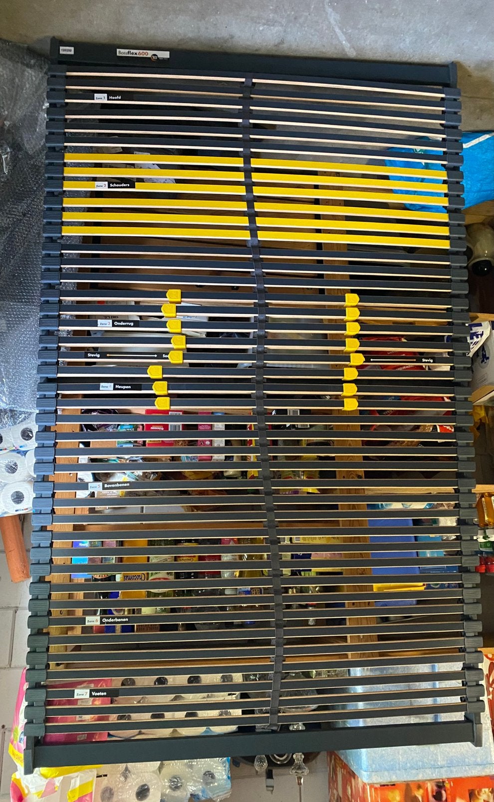 Boss flex 600 lattenbodem 2mx1.20m, Ophalen, Eenpersoons, Zo goed als nieuw, 120 cm