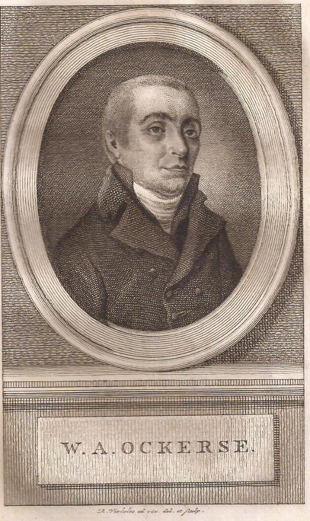 Potret W.A. Ockerse Kopergravure door R. Vinkeles ca. 1800, Origineel, Portret, Ophalen of Verzenden, Gravure
