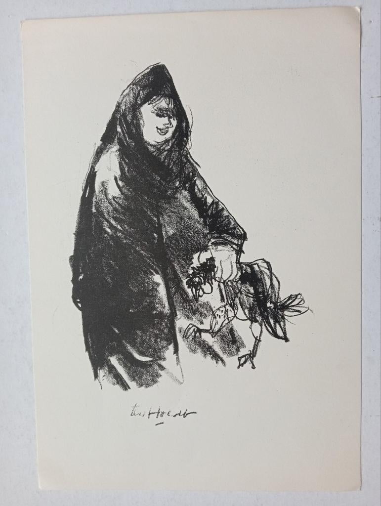 Ten Hoopen lithografie jaren 70, Ophalen of Verzenden