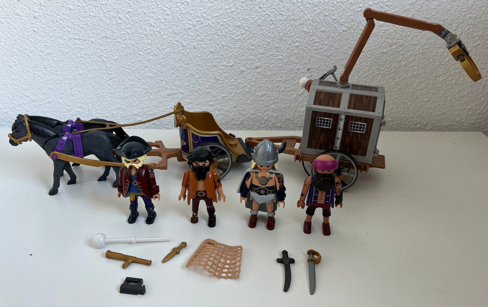 Playmobil 70073, The movie, Charlie met gevangeniswagon., Kinderen en Baby's, Gebruikt, Complete set, Overige typen, Ophalen of Verzenden