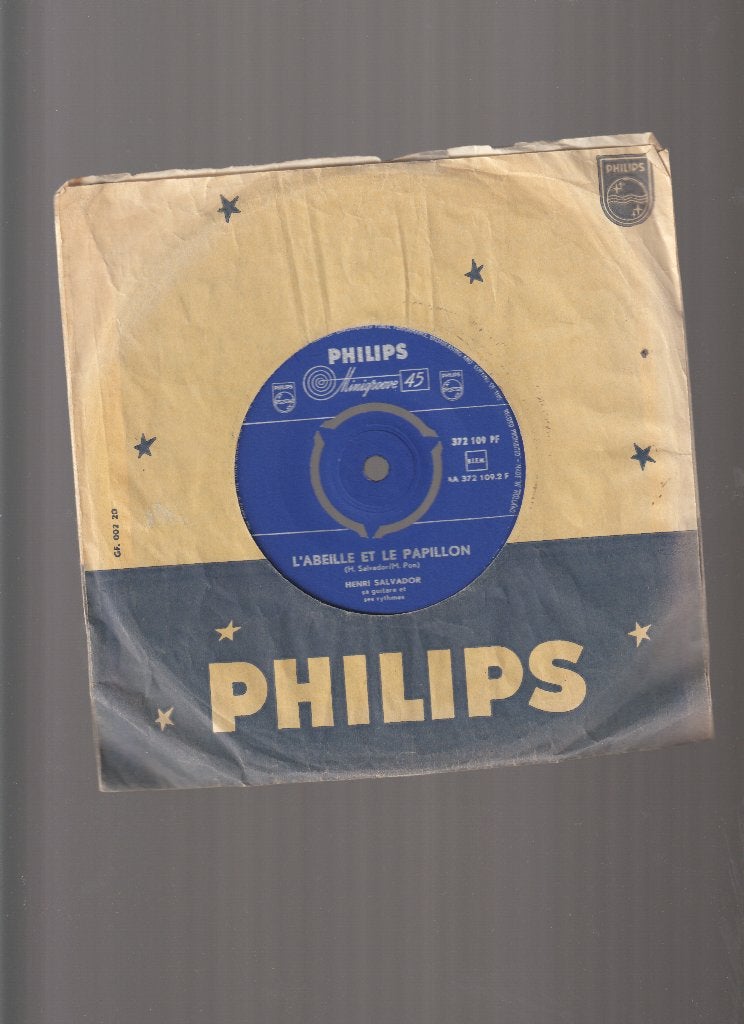 HENRI SALVADOR  --  L'ABEILLE  ET  LE  PAPILLON, Verzenden, Originele persing, 7 inch, Zo goed als nieuw