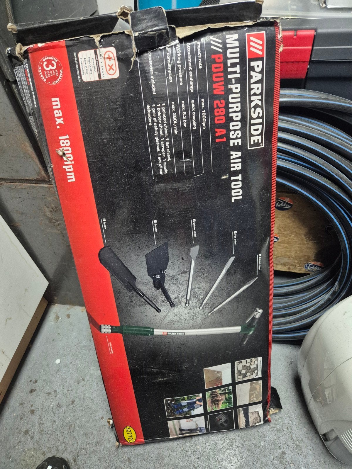 Parkside PDUW 280 A1 Multitool - Luchtdruk Gereedschap, Ophalen of Verzenden, Zo goed als nieuw, Multitool, Parkside