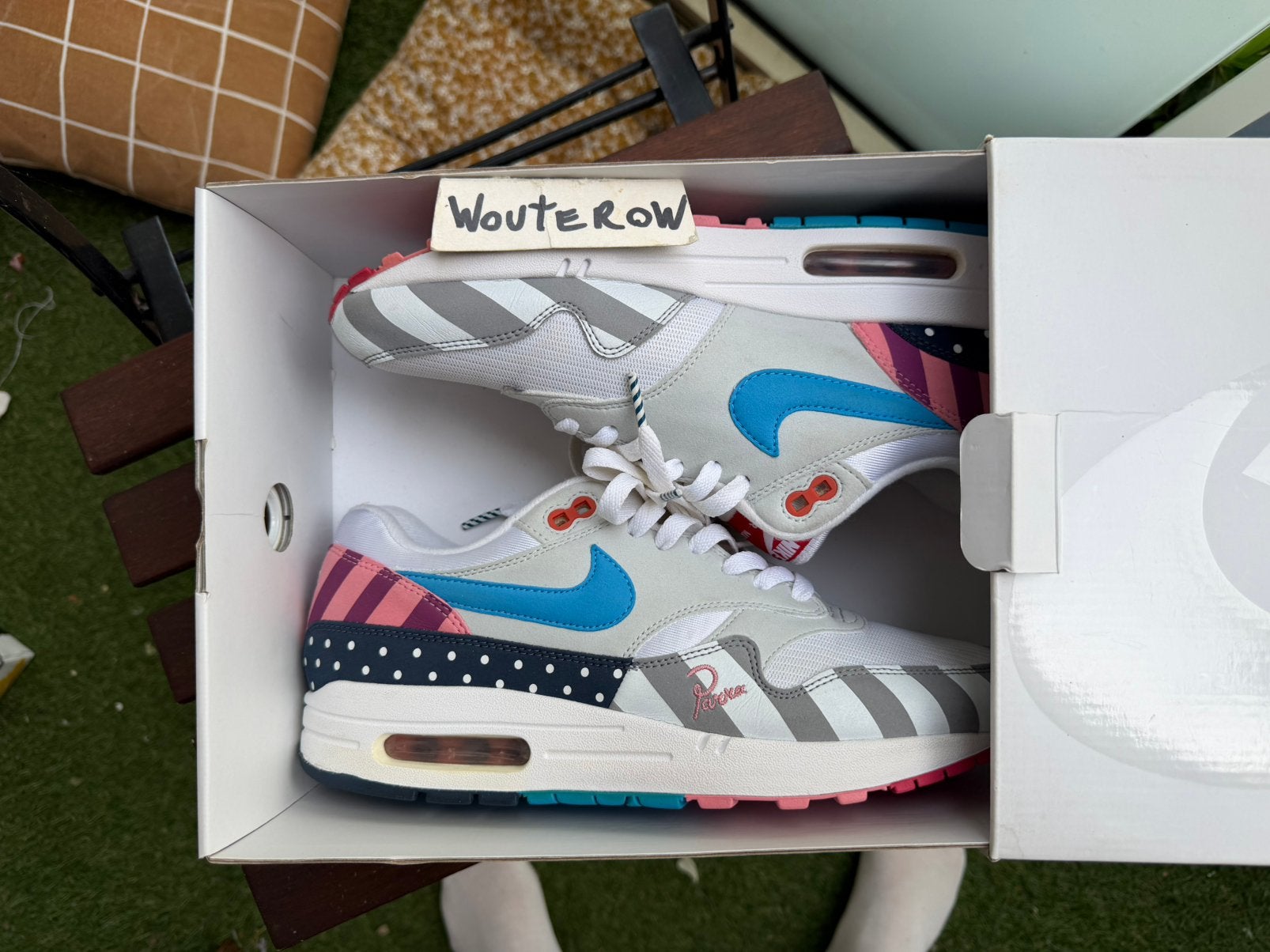 Nike Air Max 1 Parra (2018) US9 EUR 42,5 vnds, Ophalen of Verzenden, Zo goed als nieuw, Overige kleuren
