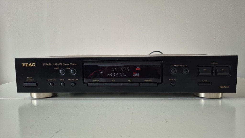 TEAC T-R460 AM/FM Stereo Tuner - Zwart, Ophalen of Verzenden, Gebruikt, Analoog