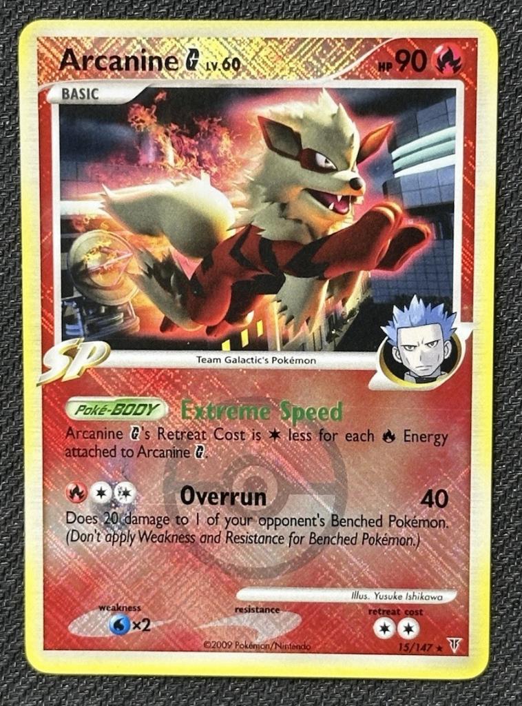 NArcanine G 15/147 Reverse Holo Pokemon League Promo Pokemon, Ophalen of Verzenden, Zo goed als nieuw, Losse kaart, Foil