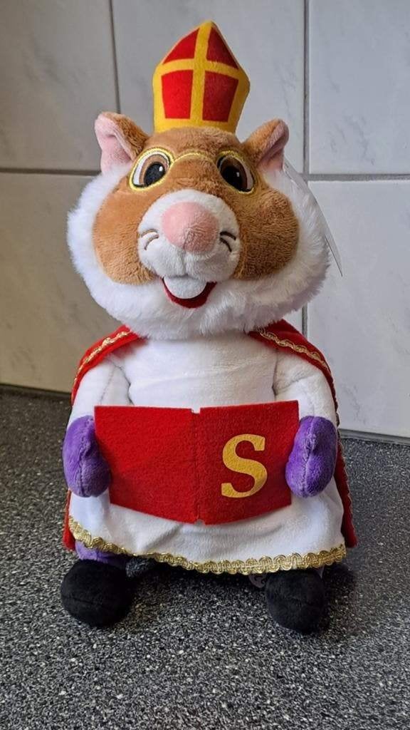 AH hamster knuffel Sinterklaas nieuw, Verzamelen, Albert Heijn, Onbekend, Ophalen of Verzenden, Onbekend
