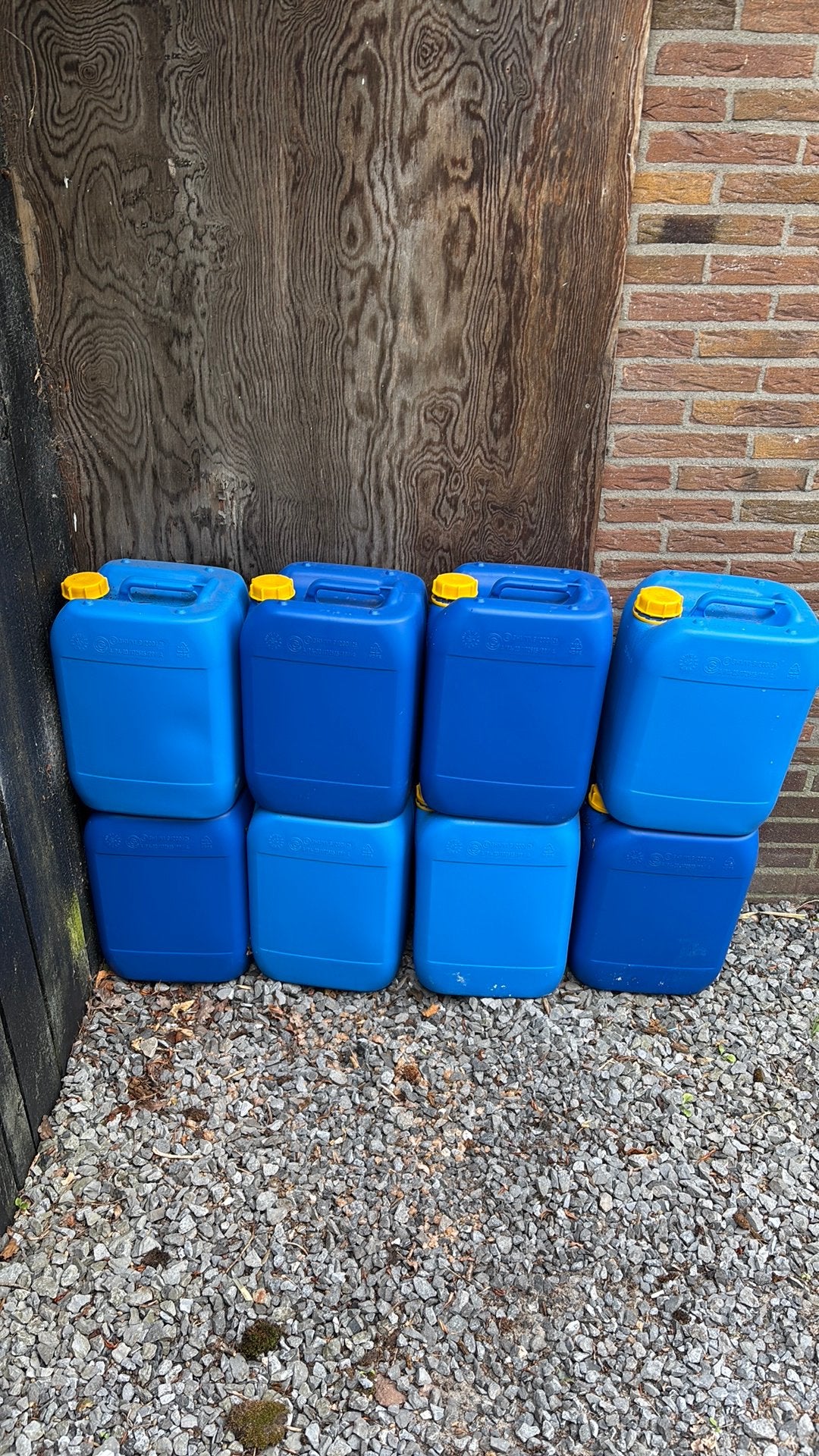 Lege jerrycans, Minder dan 75 liter, Ophalen, Gebruikt, Kunststof