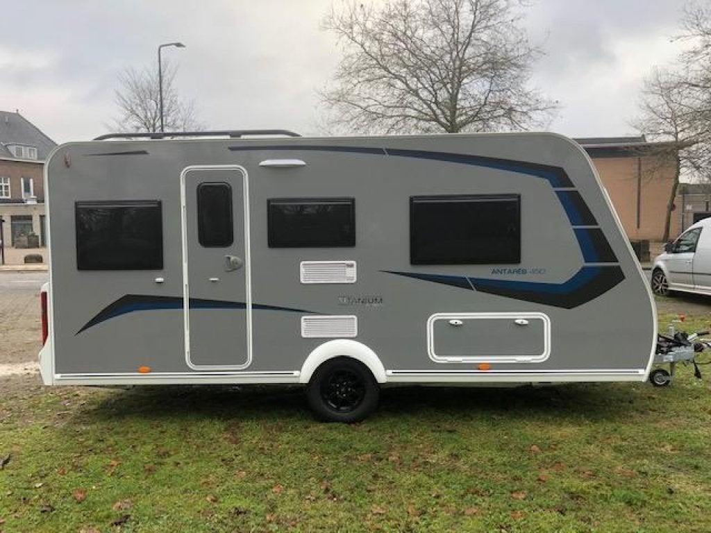 Caravelair Titanium 450 '23 enkele bedden Gratis Mover, Caravans en Kamperen, Standaardzit, Bedrijf, Tot en met 3, Schokbreker
