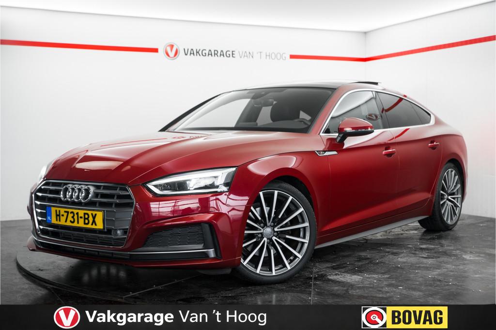 Audi A5 Sportback 35 TFSI Sport S-line edition Panorama, 4 cilinders, Leder en Stof, Origineel Nederlands, Bedrijf