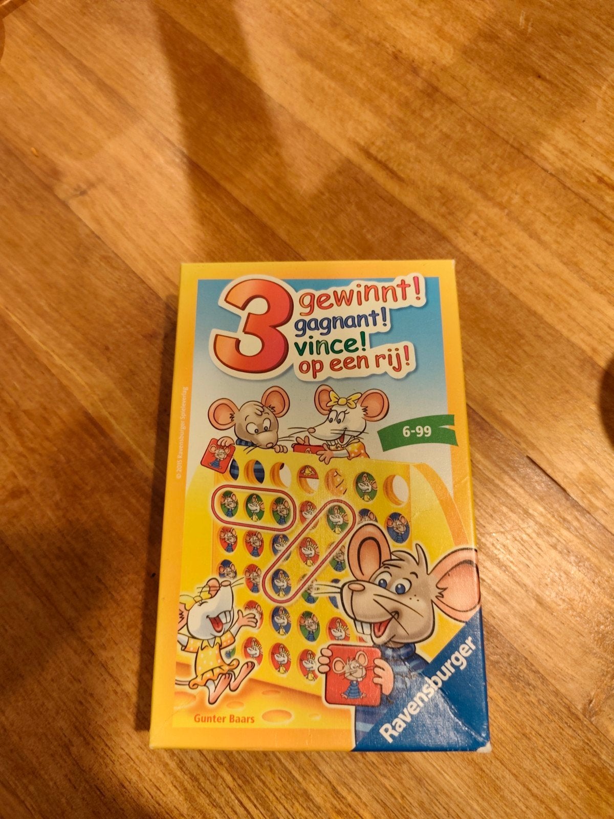 Ravensburger 3 Gewinnt! Reisspel - Muizen Op Een Rij, Hobby en Vrije tijd, Gebruikt, Ophalen of Verzenden, Ravensburger, Een of twee spelers