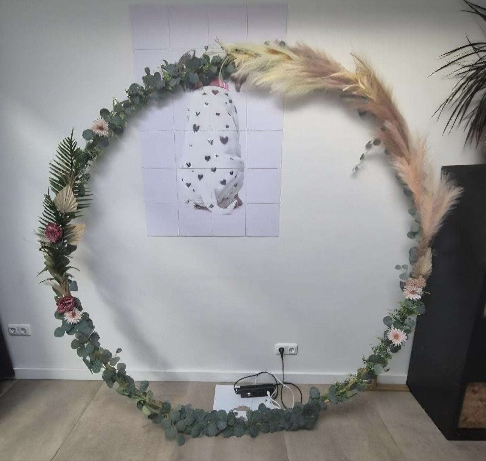 Backdrop bruiloft, Ophalen, Zo goed als nieuw, Versiering, Geboorte of Huwelijk