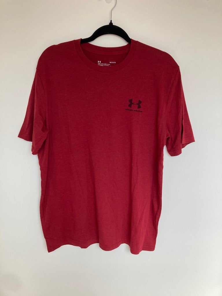 Under Armour bordeaux shirt heatgear maat L, Maat 52/54 (L), Ophalen of Verzenden, Zo goed als nieuw, Rood