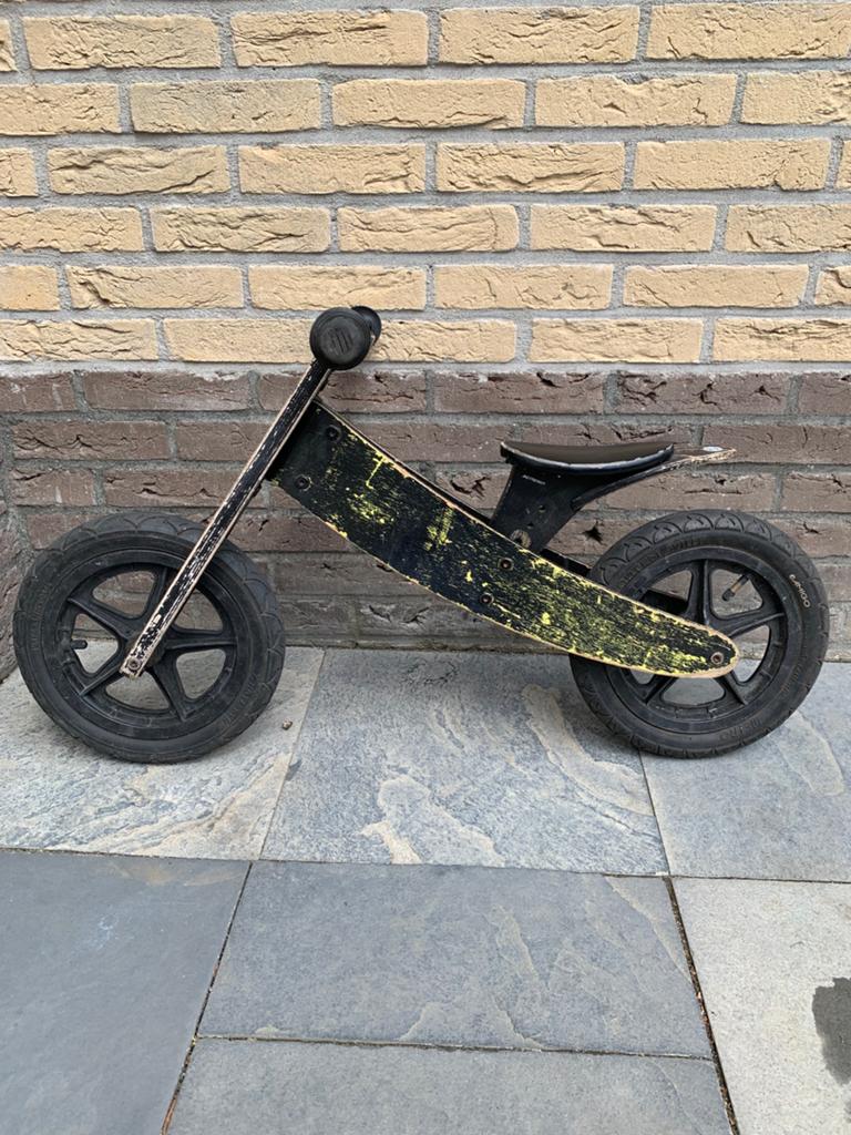 Houten loopfiets Bandits and Angels, Ophalen, Gebruikt, Loopfiets