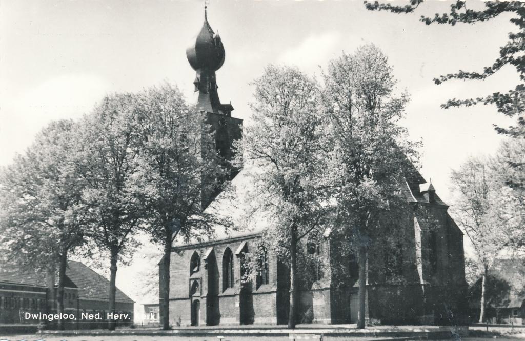 9523 Dwingelo, Ned. Herv. Kerk, Ophalen of Verzenden, 1940 tot 1960, Drenthe