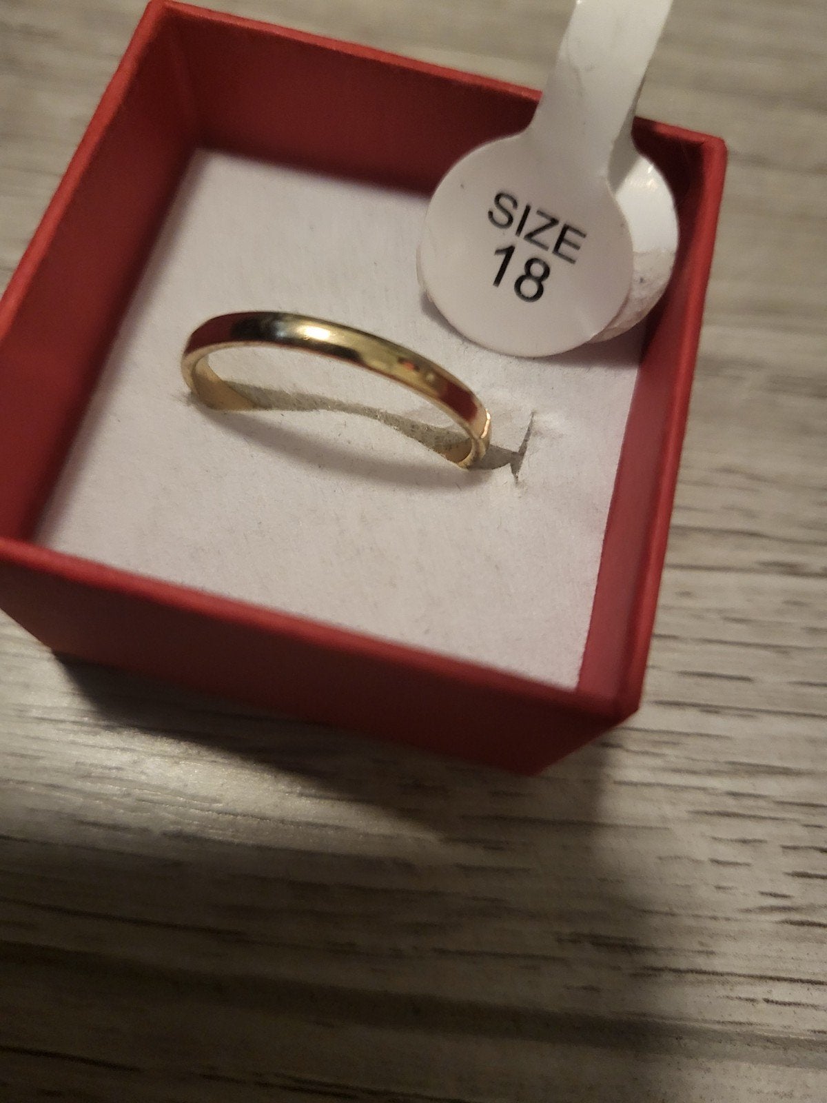 Nieuwe gouden ring, maat 18, 18 tot 19, Nieuw, Ophalen of Verzenden, Dame of Heer