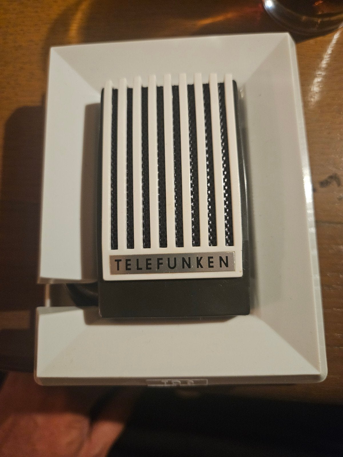 Vintage Telefunken microfoon - Zwart/Wit design, Ophalen of Verzenden