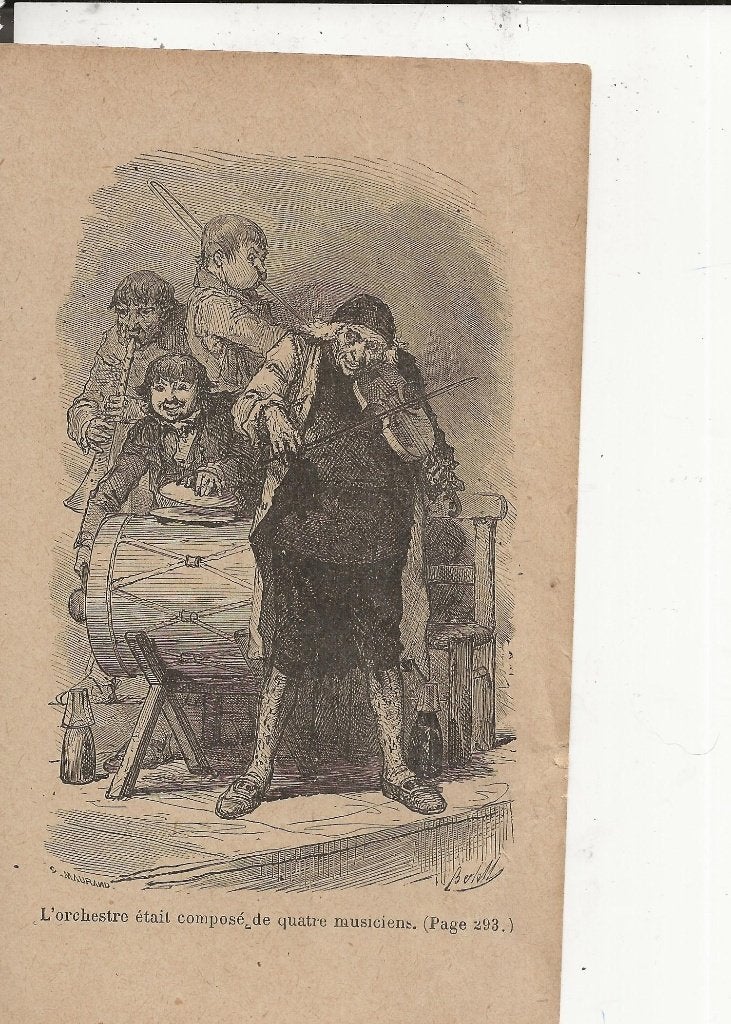 De vier muzikanten Maurand, Ophalen of Verzenden, Voor 1920, Ongelopen