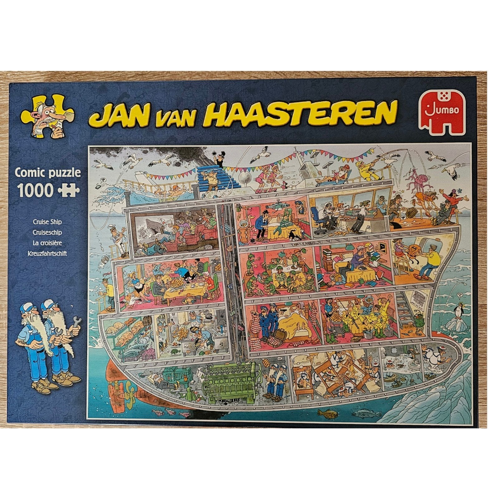 Jan van Haasteren  - Cruiseschip - (1000 stuks), Ophalen of Verzenden, 500 t/m 1500 stukjes, Zo goed als nieuw, Legpuzzel