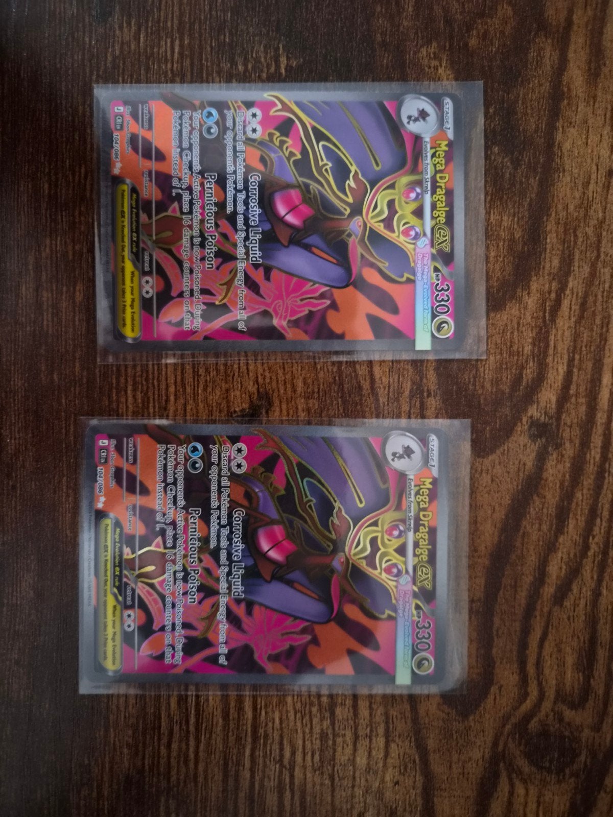 Pokemon kaarten (mega dragalge ex), Ophalen of Verzenden, Zo goed als nieuw, Meerdere kaarten
