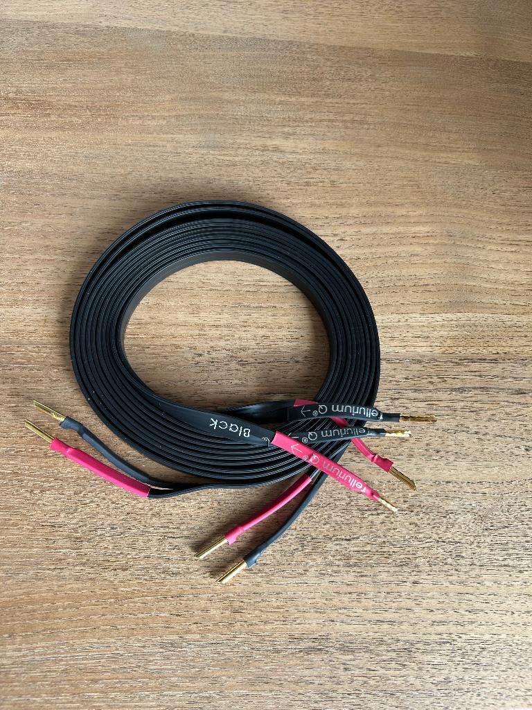 Tellurium Q black 2x 250 cm luidsprekerkabel, Audio, Tv en Foto, Audiokabels en Televisiekabels, Ophalen of Verzenden, Zo goed als nieuw