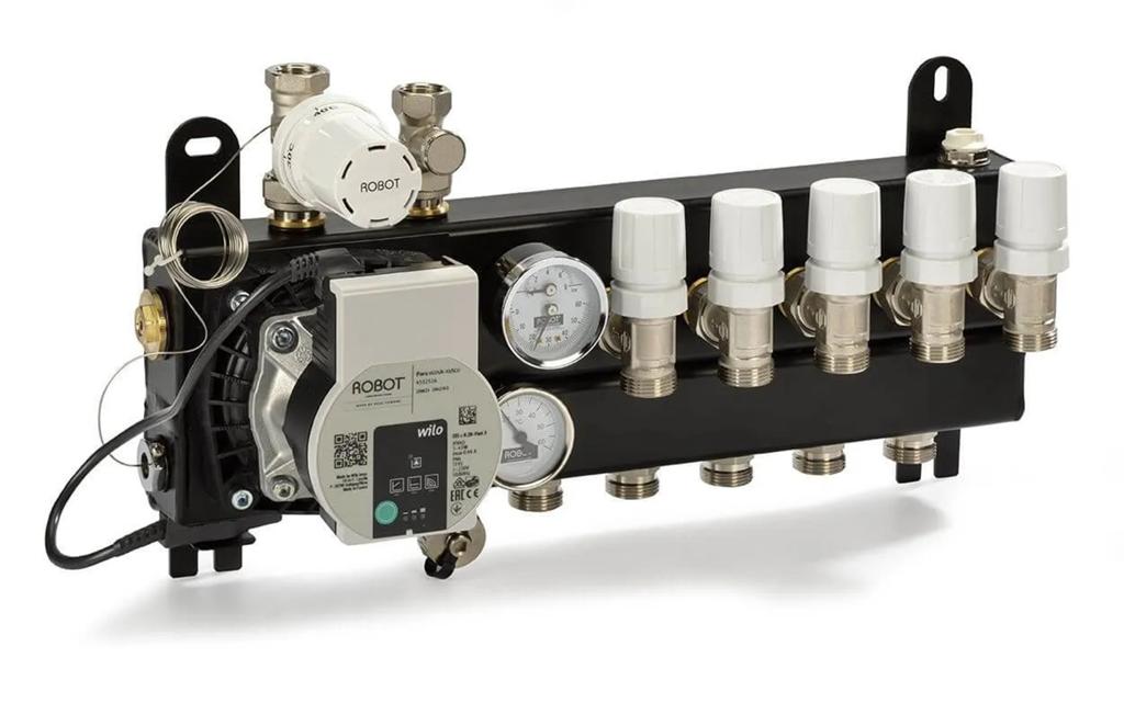 Vloerverwarming verdeler Robot Pro Wilo 4 Groeps Alpha 2 L, Doe-het-zelf en Verbouw, Verwarming en Radiatoren, Ophalen, Minder dan 30 cm
