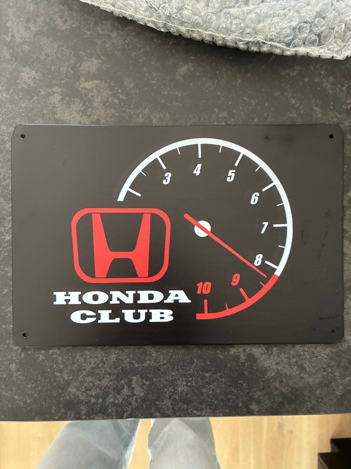 Nieuw Honda Club Bordje - Toerenteller Design, Ophalen of Verzenden, Nieuw