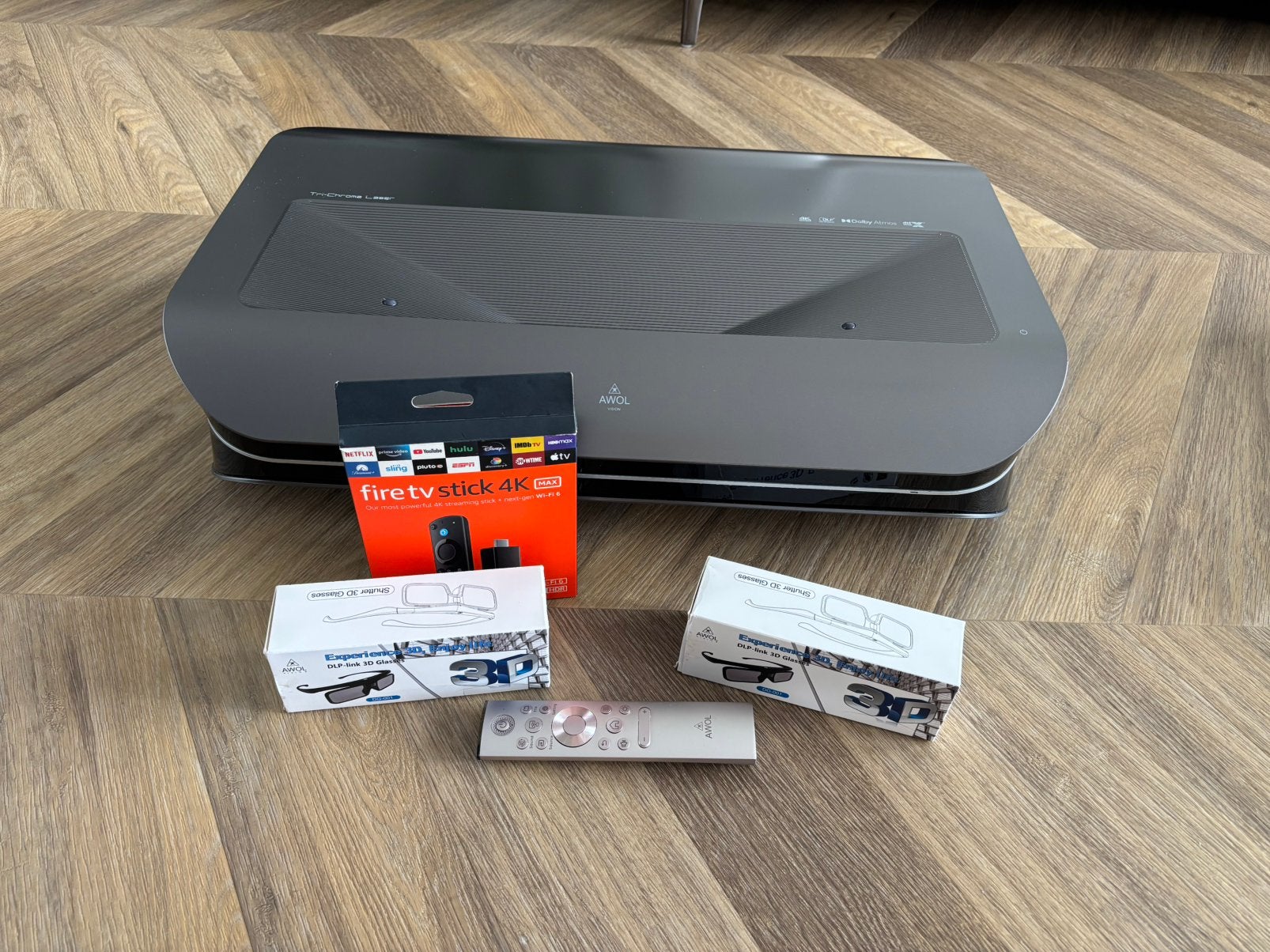 AWOL Vision LTV-2500 4K TriChroma Laser Projector + Extra's, Ophalen, Zo goed als nieuw