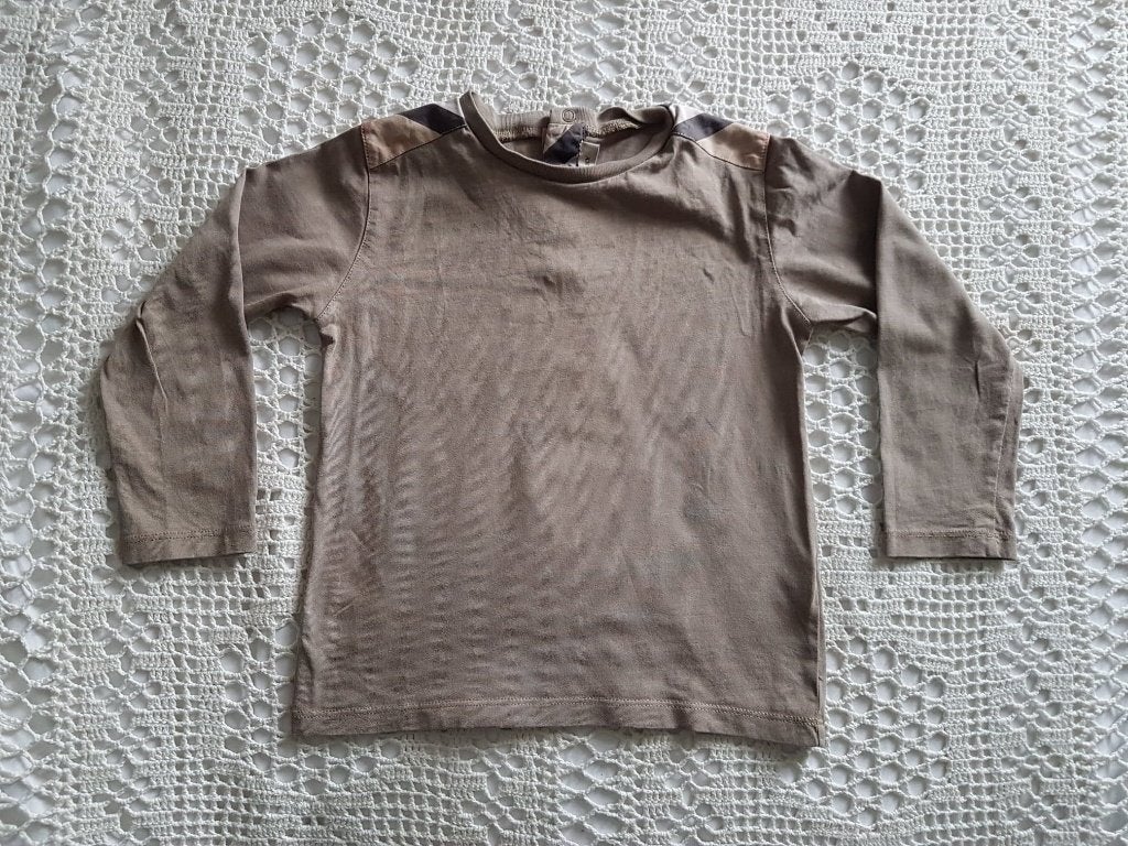 Burberry longsleeve olijfgroen 104, Verzenden, Zo goed als nieuw, Jongen of Meisje, Overige typen