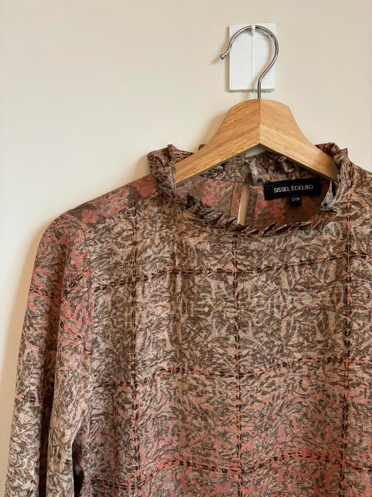 Sissel Edelbo Tuniek Jurk S/M - Zo goed als nieuw, Bruin, Ophalen of Verzenden, Zo goed als nieuw, Maat 36 (S)