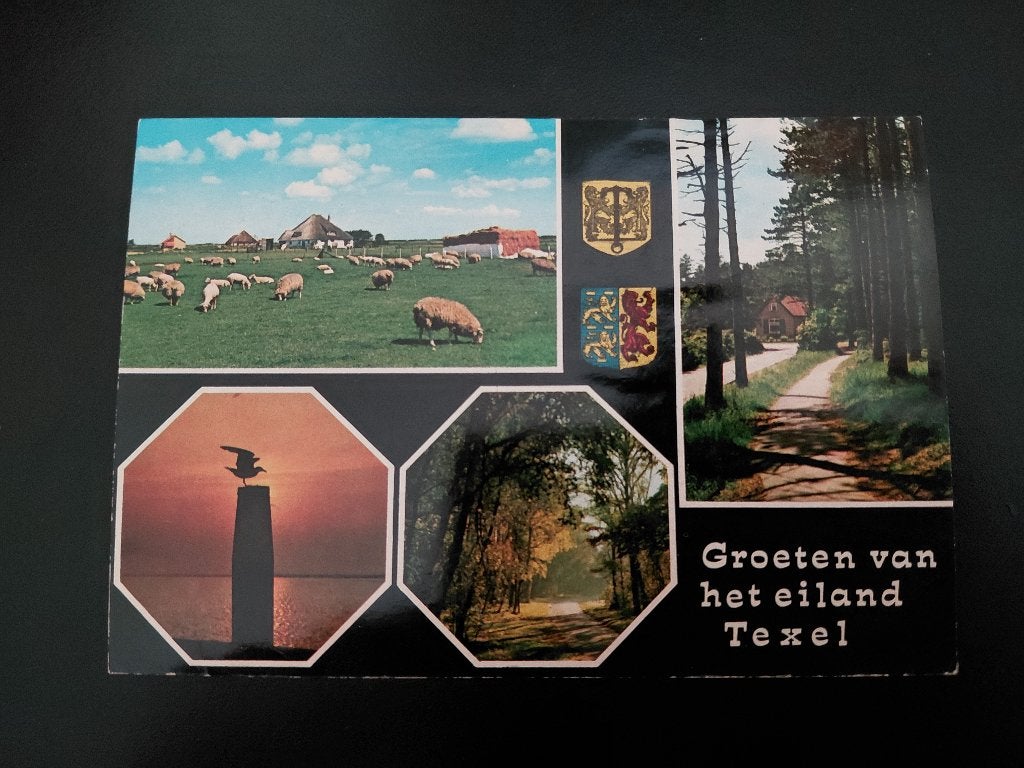 Texel, gelopen, stempel 400 jaar Alkmaar Ontzet, 1973., Verzenden, 1960 tot 1980, Gelopen, Waddeneilanden