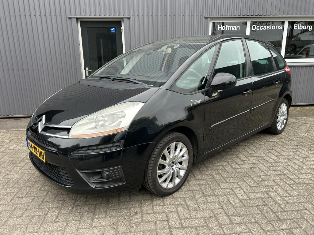 Citroën C4 Picasso 1.8-16V Ambiance 5p. Airco Nieuwe APK!, Gebruikt, Zwart, 4 cilinders, 1749 cc